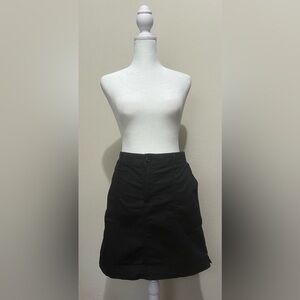 Lee Black Athletic Nylon Stretch Short Skort Skirt Women's Size 12 Medium